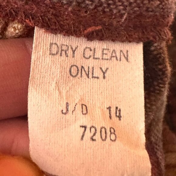 Vintage Plaid Wool Skirt Side Zip Twee Schoolgirl Grunge 90s 80s Academia Prep - Picture 4 of 6